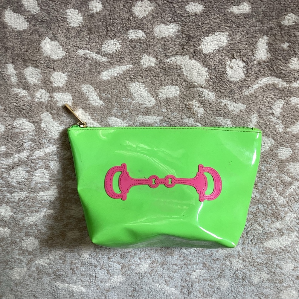 Green and Pink Women's Accessory Pouch